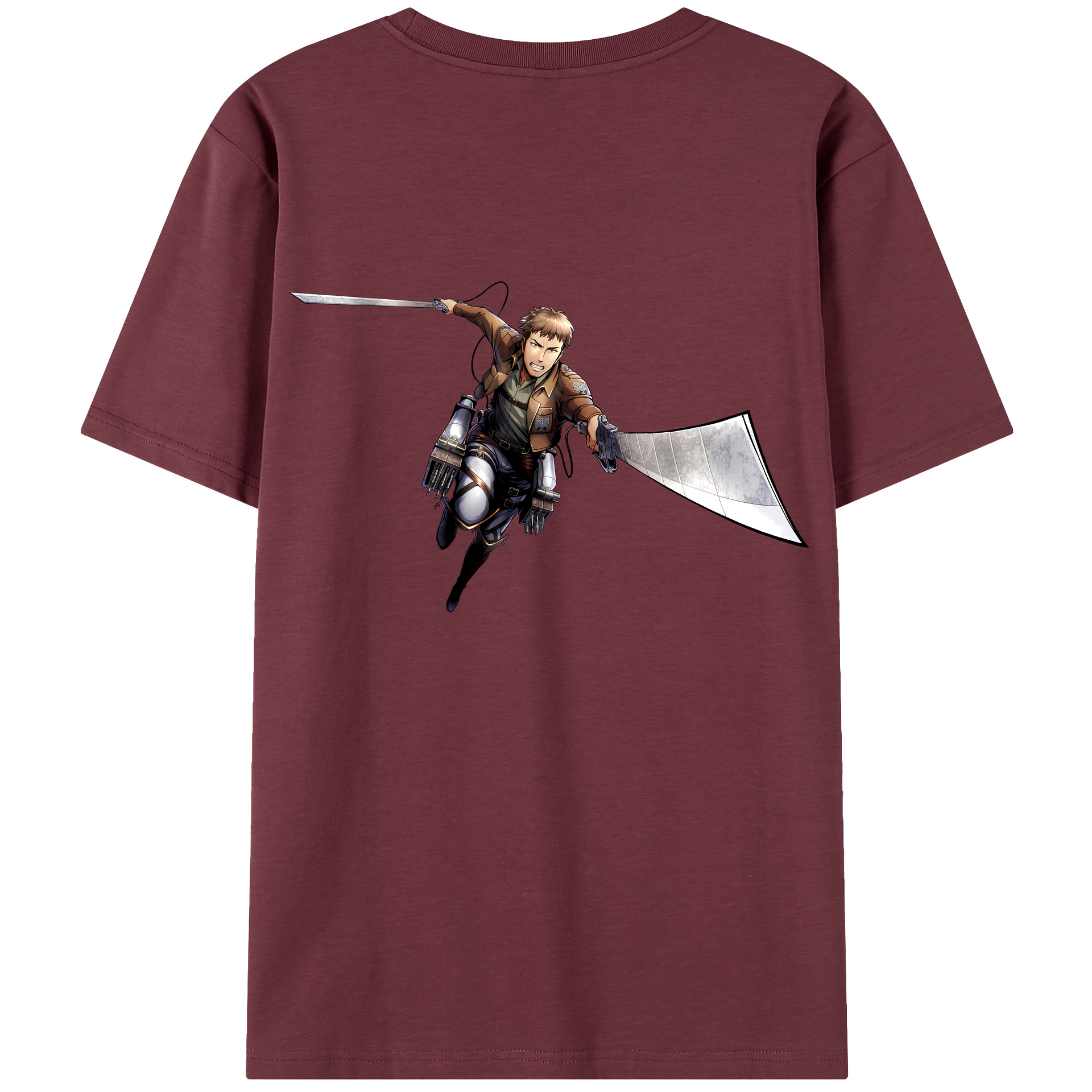 （画像用） 進撃の巨人 Attack on Titan 綿100％半袖Tシャツ（背面プリント）